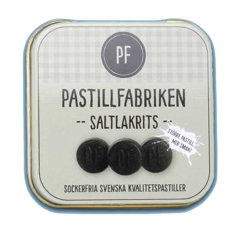 Pastillfabriken - Saltlakrits, plåtask 30 g
