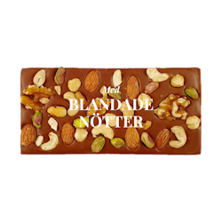 Pralinhuset - Choklad 40% Blandade Nötter, 100 g (BF 2023-11-30)