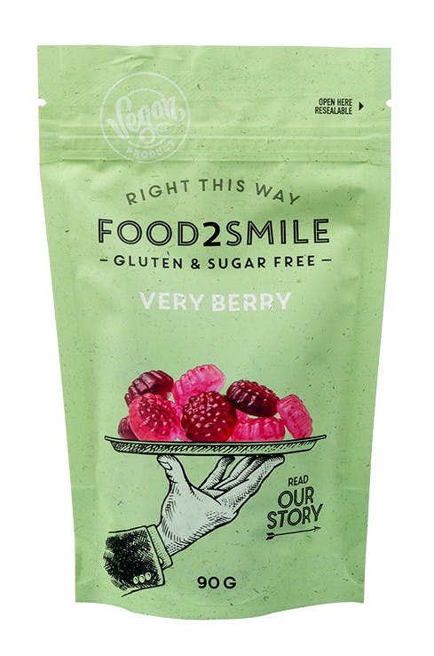 Food2Smile - Very Berry/Mycket Bär, Sockerfria, 90 g