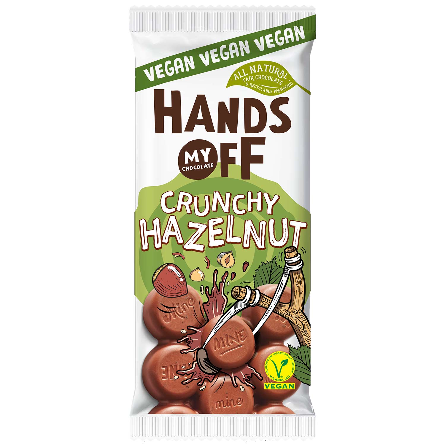 Hands Off My Chocolate - Crunchy Hazelnut/Krispig Hasselnöt, 100 g