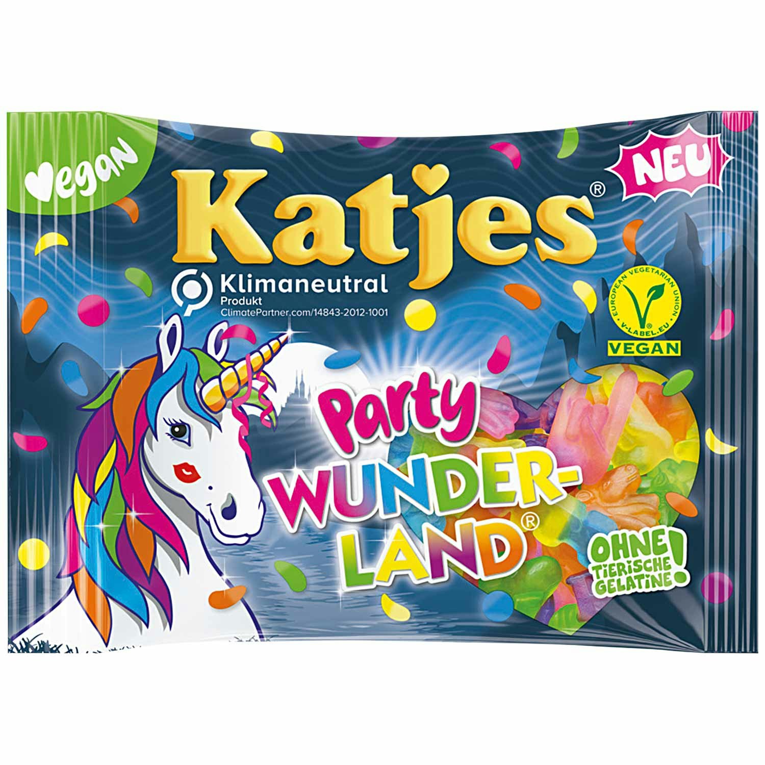 Katjes - Party Wunderland Fruktgummi, 200 g