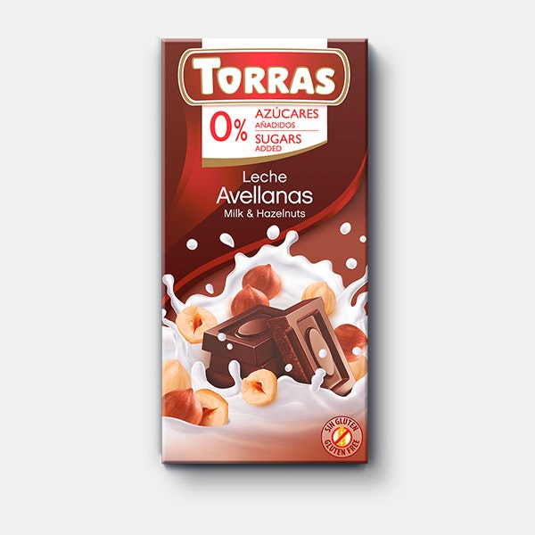 Torras Classic - Mjölkchocklad 40% Hasselnöt, 75 g (BF 2023-11-22)