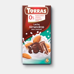 Torras - Leche Almendras/Mjölkchocklad Mandel, 75 g