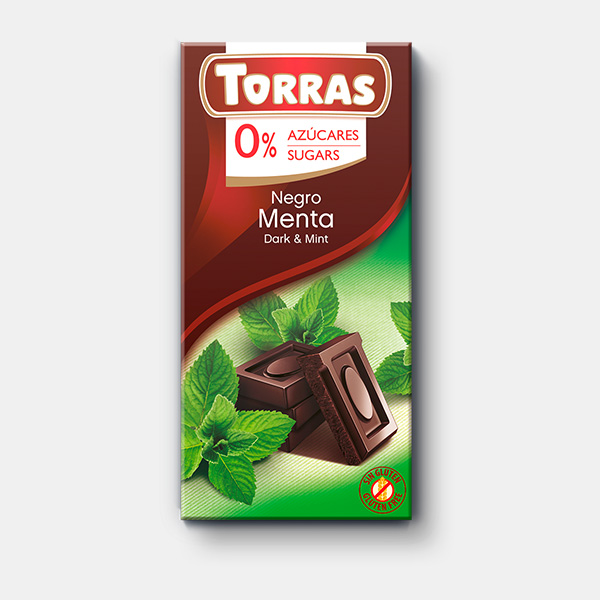 Torras - Negro Menta/Mörk Choklad Mint, 75 g