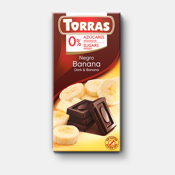 Torras - Choklad 52% Banan, 75  g