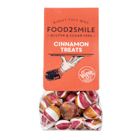 Food2Smile - Cinnamon Treats/Kanelkarameller, Sockerfria, 90 g