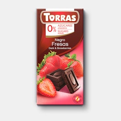 Torras - Negro Fresas/Mörk Choklad Jordgubbe, 75  g