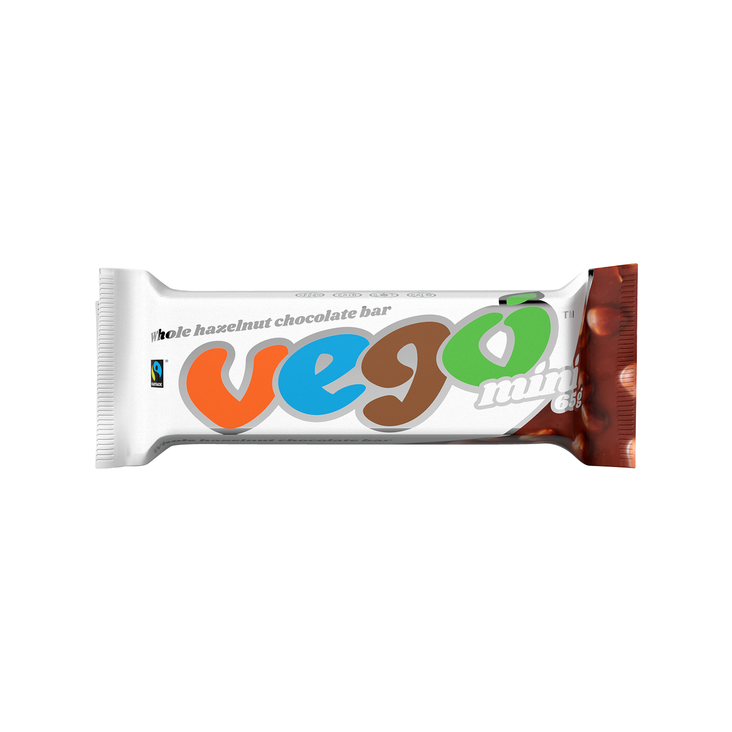 Vego –  Ljus choklad hela nötter EKO 65 g