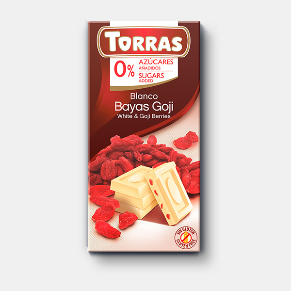 Torras Classic - Vit Choklad 27%  Gojibär, 75 g
