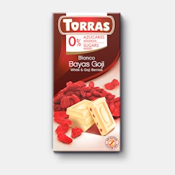 Torras - Vit Choklad 27%  Gojibär, 75 g