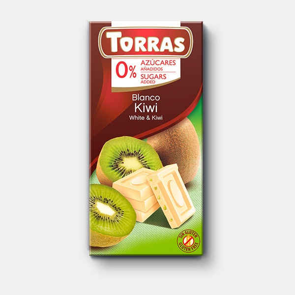 Torras Classic - Vit Choklad 27% Kiwi, 75 g (BF 2024-02-29)