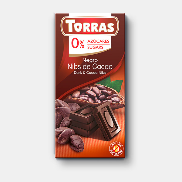 Torras Classic - Choklad 52% Kakaonibs 75 g