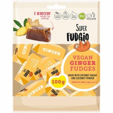 Super Fudgio - Ingefära Fudge, 100 g (BF 2024-05-18)