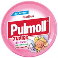 Pulmoll Junior - Karameller Hallon/Mentol, 50 g