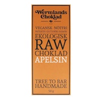 WermlandsChoklad - Raw Apelsin, 50 g