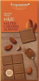 Benjamíssimo - Vit Choklad Salt Karamell & Mandel, 70 g
