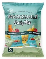 Food2Smile - Party Mix fruktgummi, 9 små påsar á 20 g