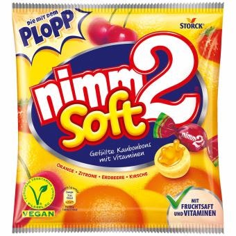 Nimm2 - Mjuka fruktkolor med fyllning, 195 g
