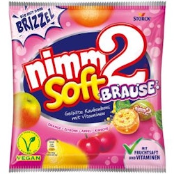 Nimm2 - Mjuka fruktkolor med brusande fyllning, 195 g
