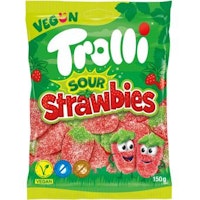 Trolli - Sura Jordgubbar, 150 g