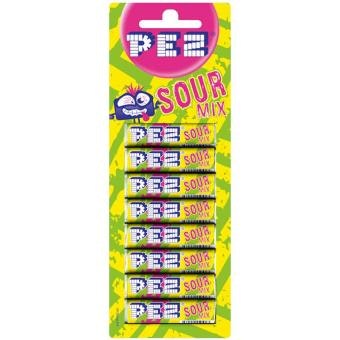 PEZ - Refill Sur Fruktmix, 8-pack, 68 g (BF 2024-05-30)