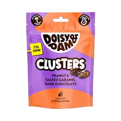 Doisy & Dam - Clusters Jordnöt- och Saltkaramellchoklad, 80 g