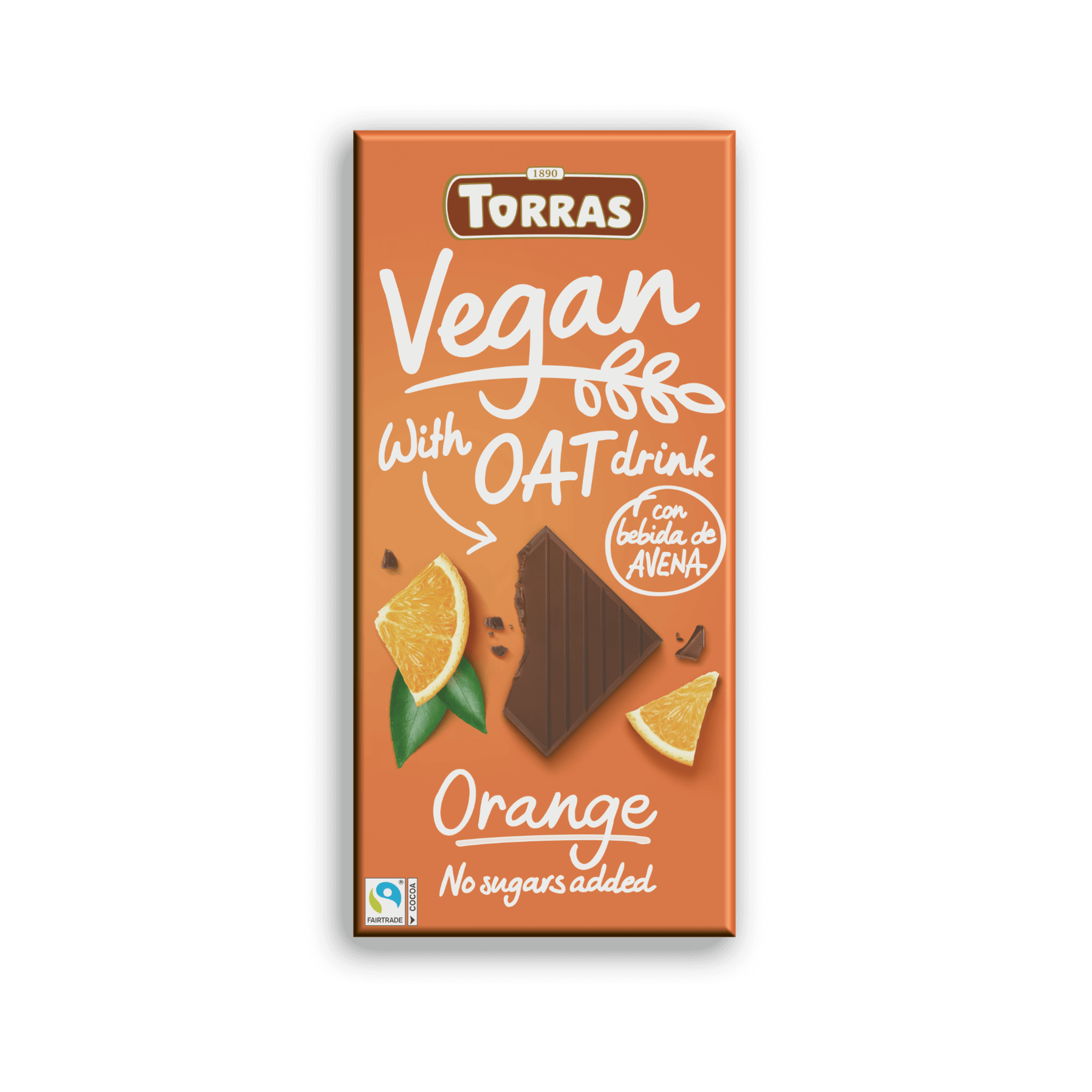 Torras Vegan - Choklad Havredryck med Apelsin, 100 g