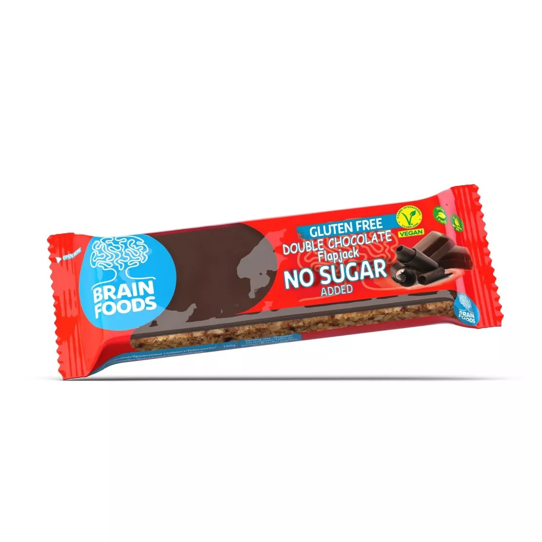 Brain Foods - Double Chocolate Flapjack, 70 g