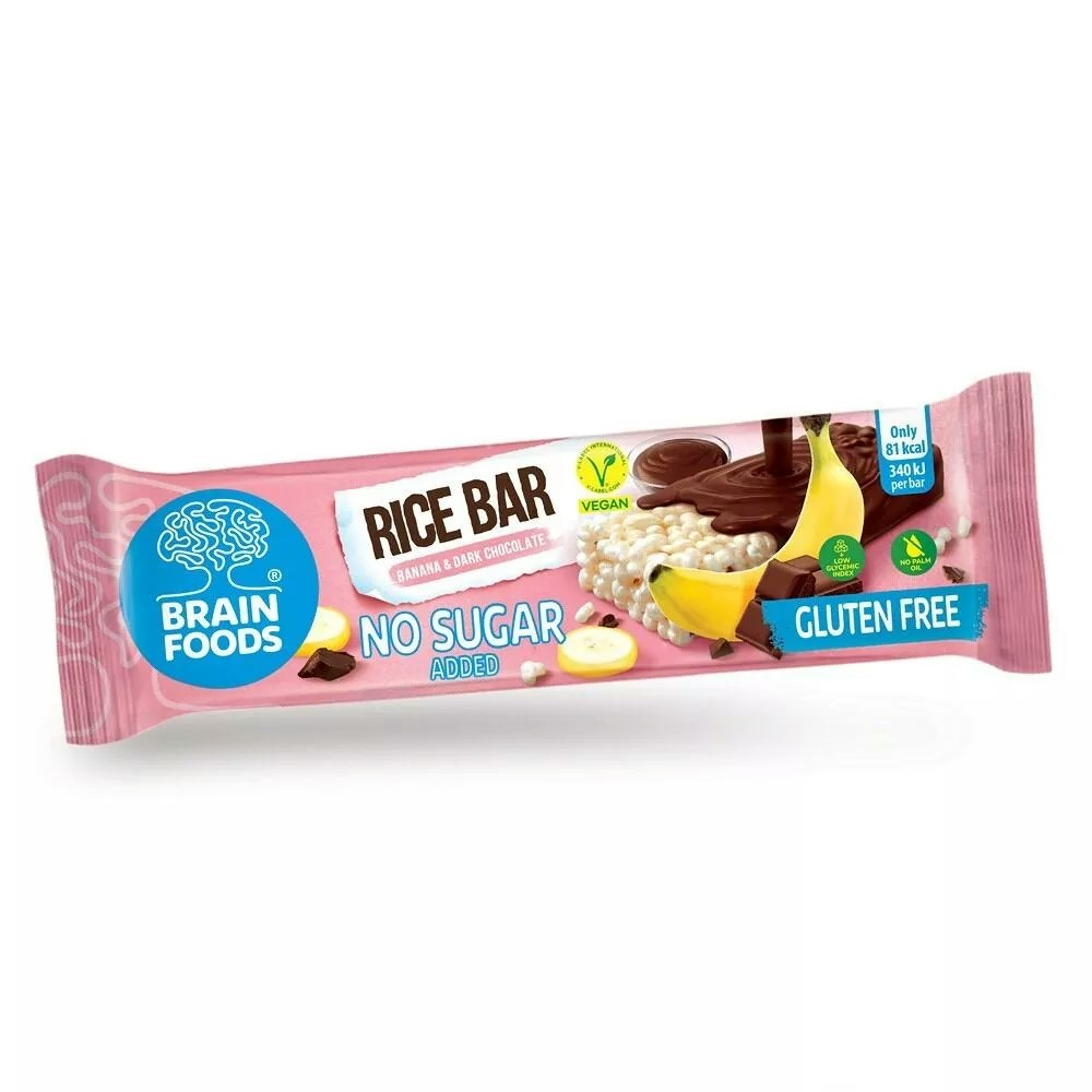 Brain Foods - Risbar Banan & Choklad , 18 g