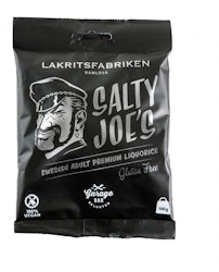Lakritsfabriken - Salty Joe's, saltlakrits, 100 g