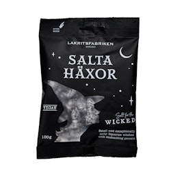 Lakritsfabriken - Salta Häxor, saltlakrits salmiak, 100 g