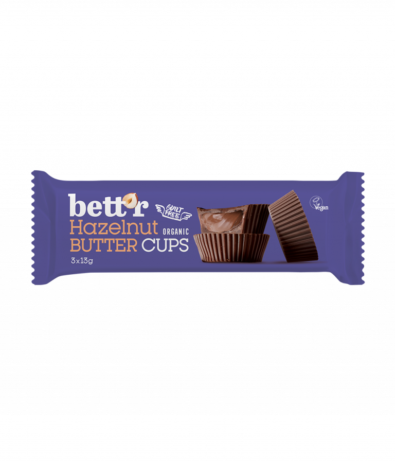 Bett’r - Hazelnut Butter Cups/Hasselnötssmörkoppar, 39 g