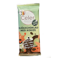 Celer - Ljus Choklad med kokos, 44g