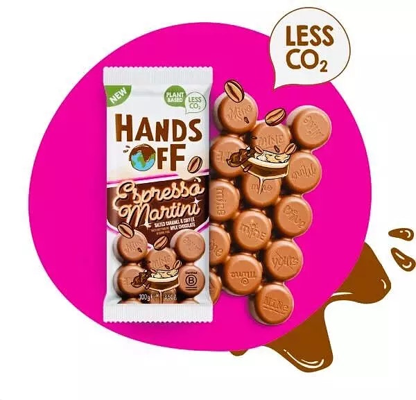 Hands Off - Espresso Martini, chokladkaka,100 g (BF 2025-07-31)