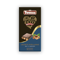 Torras Zero - Mjölkchoklad med hela Hasselnötter, 150 g