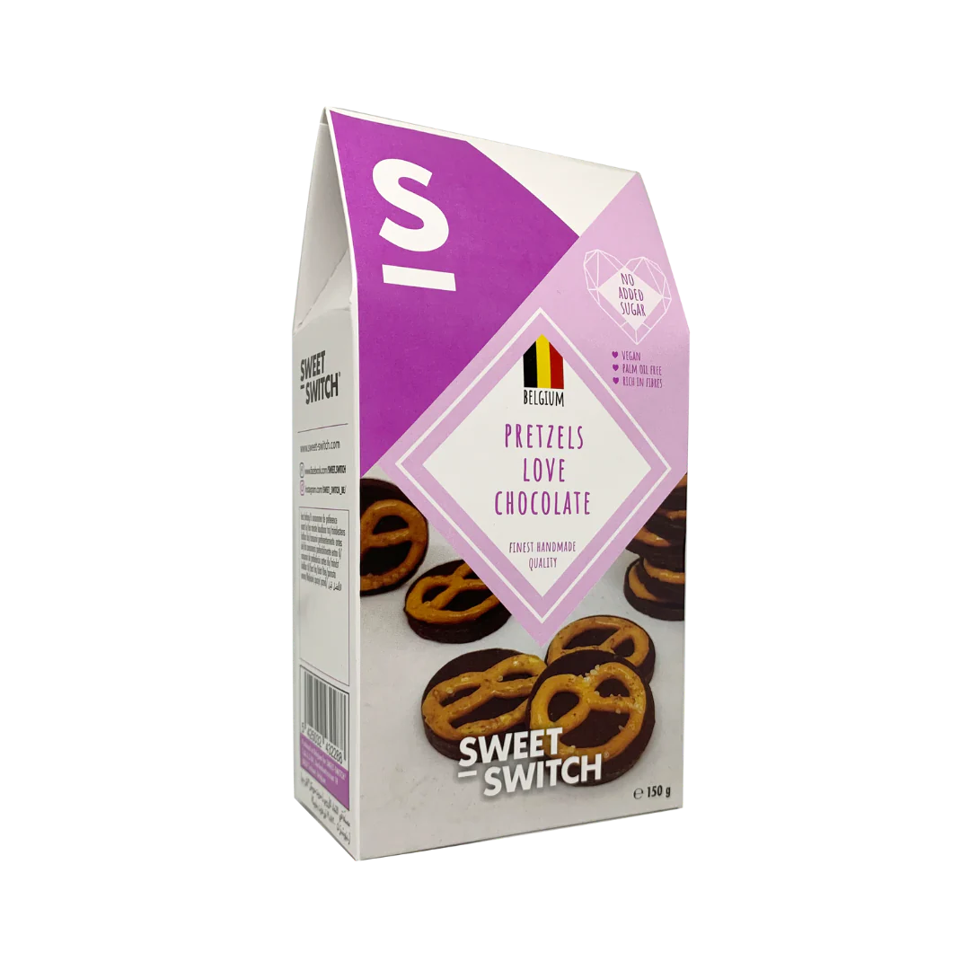 Sweet-Switch - Pretzels Love Chocolate, chokladbitar, 150g (BF 2025-07-10)