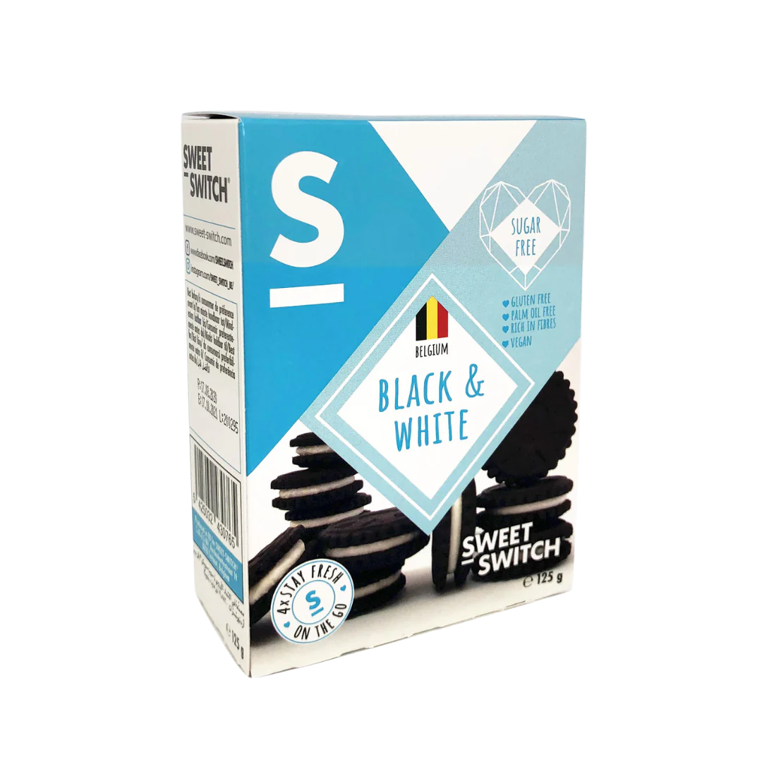 Sweet-Switch - Black & White, kakor, 125 g