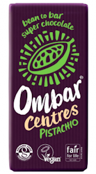 Ombar - Centres Pistachio, fylld chokladkaka, 35 g