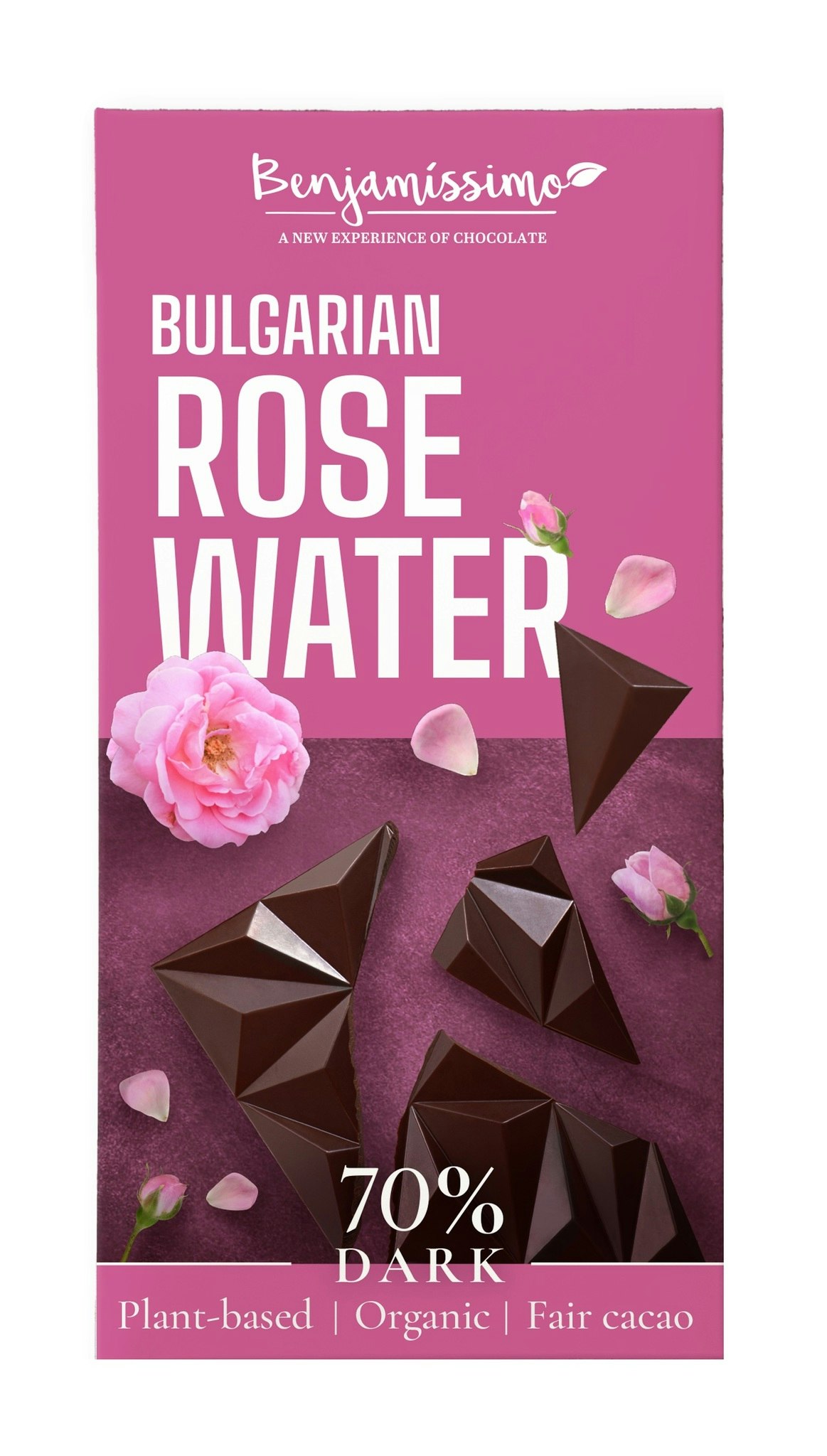 Benjamissimo - Bulgarian Rose Water, chokladkaka, 60 g
