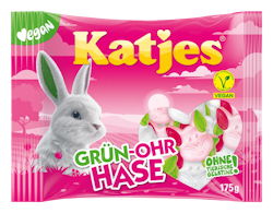 Katjes - Grün Ohr Hase, fruktgummi och skumgodis, 175 g