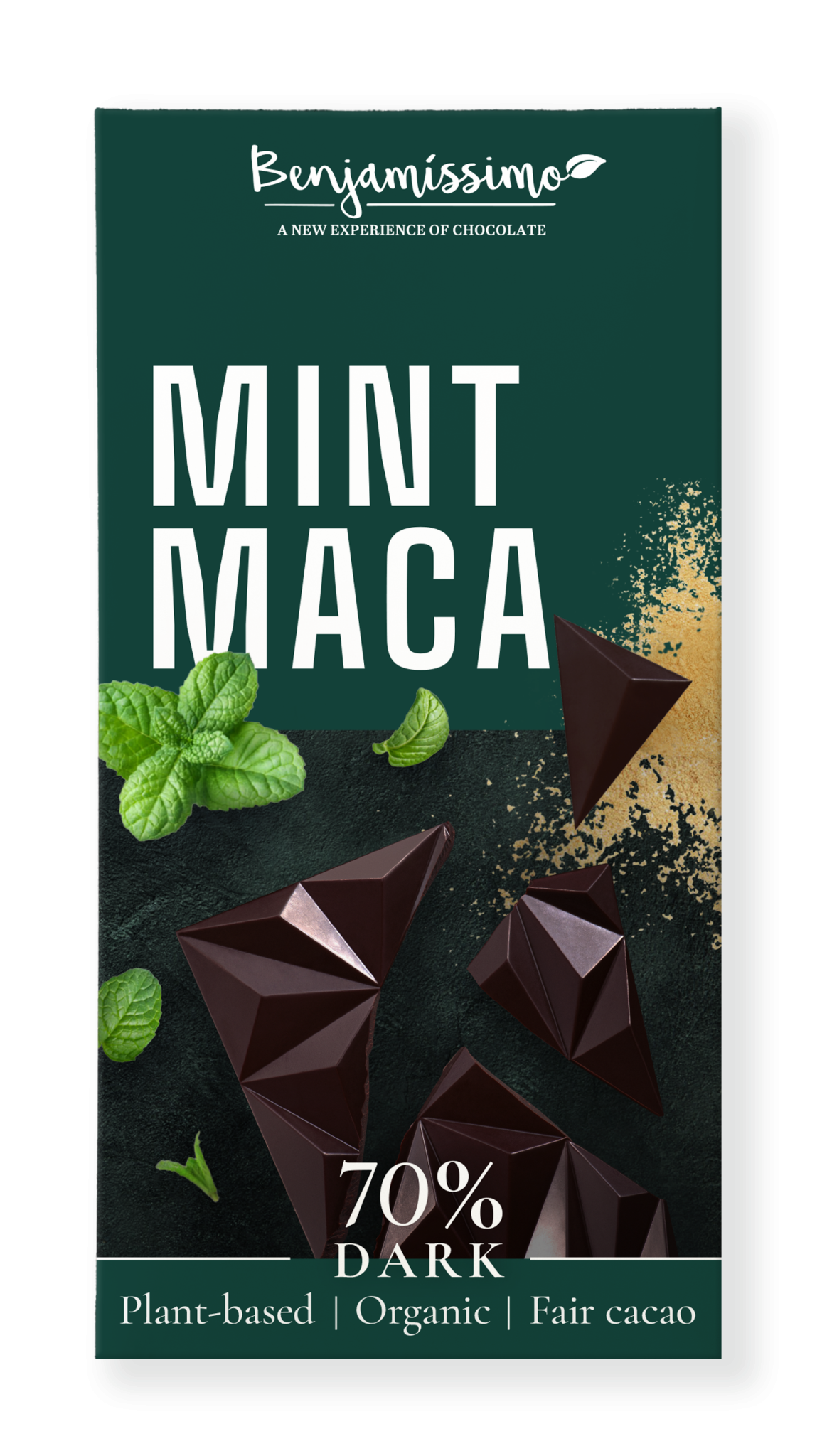 Benjamissimo - Mint Maca, chokladkaka, 60 g