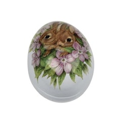 Plåtägg - Bunnies & Flowers Mini, stora blommor, 6 cm