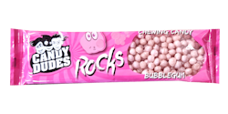 Candy Dudes - Rocks Bubblegum, sockerkulor, 50 g