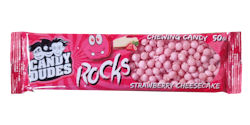 Candy Dudes - Rocks Strawberry Cheescake, sockerkulor, 50 g