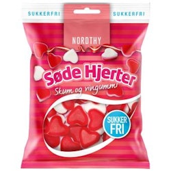 Nordthy - Søde Hjerter/Söta hjärtan, fruktgummi, 65 g