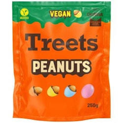 Treets - Peanuts, överdragna jordnötter, 250g