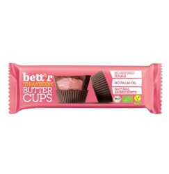 Bett’r - Strawberry Butter Cups/Jordgubbscreme, fylld choklad, 39 g