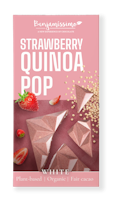 Benjamíssimo - White Strawberry Quinoa Pop, chokladkaka, 70 g