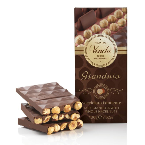 Venchi – Gianduia Nocciolato Fondente, chokladkaka, 100g