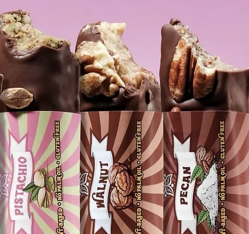 Vegan Delights - Pecan Mini Bar, chokladbar,  50 g